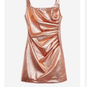 Rose Gold Topshop Mini Dress